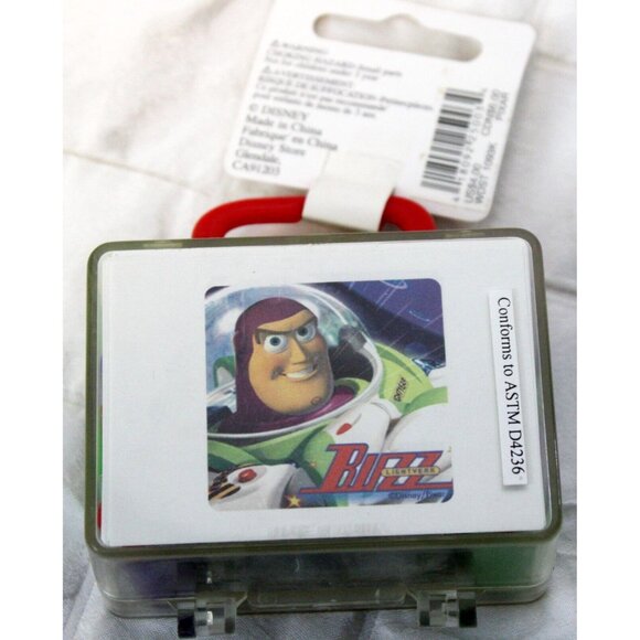 Disney Store 9 Pc Buzz Lightyear Mini Stamper Set Toy Story Art Craft Space - Picture 2 of 7